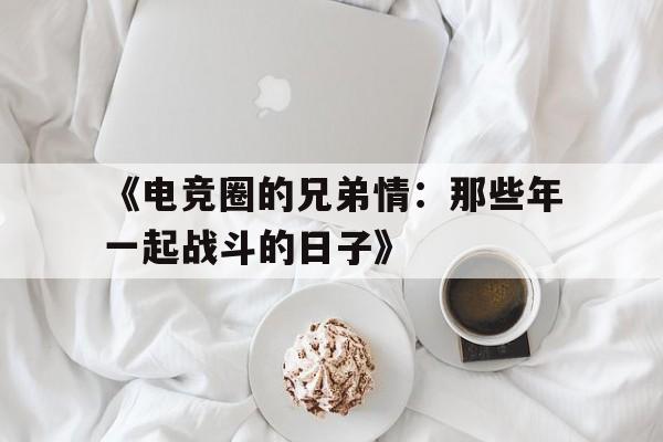 开云体育网站入口-关于《电竞圈的兄弟情：那些年一起战斗的日子》的信息